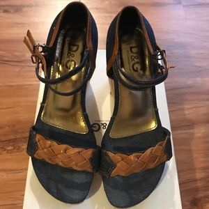 D&G denim wedges